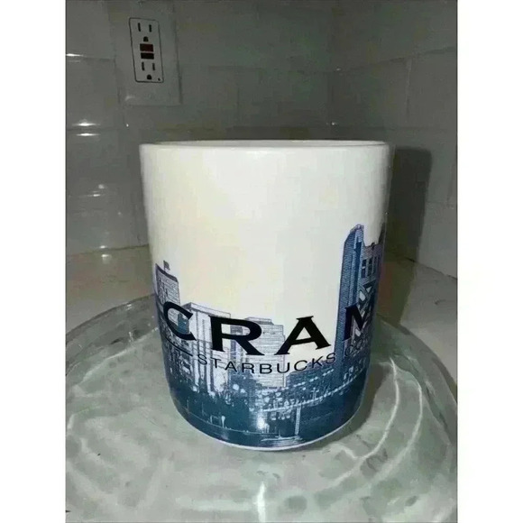 Starbucks Sacramento Capital City Skyline Coffee Mug 18oz 2002 Barista Series - Picture 3 of 9